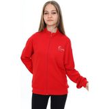 Toontoy Kız Çocuk Baskılı Hırka Kırmızı 6-7 YAŞ