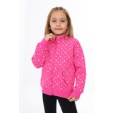 Toontoy Kız Çocuk Baskılı Hırka Koyu Fuşya 6 YAŞ