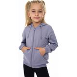 Toontoy Kız Çocuk Baskılı Hırka Koyu Gri 5 YAŞ