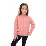 Toontoy Kız Çocuk Baskılı Hırka Koyu Pudra 6 YAŞ