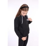 Toontoy Kız Çocuk Baskılı Hırka Siyah 8-9 YAŞ