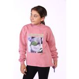 Toontoy Kız Çocuk Baskılı İçi Pamuklu Sweatshirt