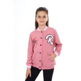 Toontoy Kız Çocuk Baskılı Kolej Hırka Gül Kurusu 6-7 YAŞ