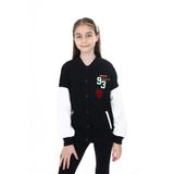 Toontoy Kız Çocuk Baskılı Kolej Hırka Siyah 8-9 YAŞ