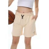Toontoy Kız Çocuk Baskılı Şort Bej 6-7 YAŞ