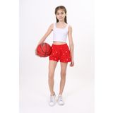Toontoy Kız Çocuk Baskılı Şort Kırmızı 12-13 YAŞ