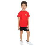Toontoy Kız Çocuk Baskılı Şort Kırmızı 6-7 YAŞ