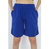 Toontoy Kız Çocuk Baskılı Şort Saks 13-14 YAŞ