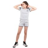TOONTOY Kız Çocuk Baskılı Şortlu Takım Gri Melanj 10 Yaş, 10 Yaş, 10939-, Gri Melanj, kız-çocuk