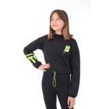 TOONTOY Kız Çocuk Baskılı Sweatshirt, 10-11 Yaş, 22558, Siyah, kız-çocuk