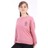 Toontoy Kız Çocuk Baskılı Sweatshirt - 10 - 11 Yaş - Gül Kurusu