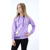Toontoy Kız Çocuk Baskılı Sweatshirt - 10 - 11 Yaş - Lila