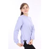 Toontoy Kız Çocuk Baskılı Sweatshirt - 10 - 11 Yaş - Mavi