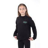 TOONTOY Kız Çocuk Baskılı Sweatshirt, 12-13 Yaş, 22718, Siyah, kız-çocuk