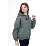 Toontoy Kız Çocuk Baskılı Sweatshirt - 12 - 13 Yaş - Yeşil