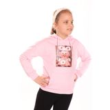 Toontoy Kız Çocuk Baskılı Sweatshirt - 12 Yaş - Açık Pembe