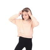 TOONTOY Kız Çocuk Baskılı Sweatshirt, 13-14 Yaş, 22562, Bej, kız-çocuk