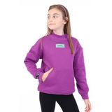 TOONTOY Kız Çocuk Baskılı Sweatshirt, 13-14 Yaş, 22716, Mor, kız-çocuk