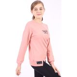 Toontoy Kız Çocuk Baskılı Sweatshirt - 13 - 14 Yaş - Koyu Pudra