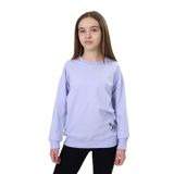 TOONTOY Kız Çocuk Baskılı Sweatshirt, 3 Yaş, 24247, Mavi, kız-çocuk