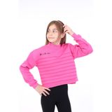TOONTOY Kız Çocuk Baskılı Sweatshirt, 6-7 Yaş, 22713, Fuşya, kız-çocuk