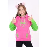 Toontoy Kız Çocuk Baskılı Sweatshirt - 6 - 7 Yaş - Fuşya