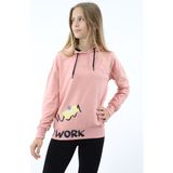 Toontoy Kız Çocuk Baskılı Sweatshirt - 6 - 7 Yaş - Koyu Pudra