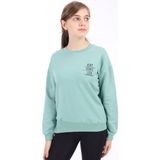 Toontoy Kız Çocuk Baskılı Sweatshirt - 6 - 7 Yaş - Yeşil
