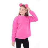 TOONTOY Kız Çocuk Baskılı Sweatshirt, 8-9 Yaş, 22718, Fuşya, kız-çocuk