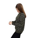TOONTOY Kız Çocuk Baskılı Sweatshirt, 8-9 Yaş, 23126, Haki, kız-çocuk