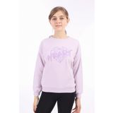 Toontoy Kız Çocuk Baskılı Sweatshirt - 8 - 9 Yaş - Açık Lila