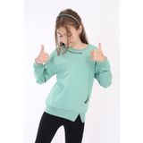 Toontoy Kız Çocuk Baskılı Sweatshirt - 8 - 9 Yaş - Yeşil