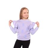 TOONTOY Kız Çocuk Baskılı Sweatshirt, 8 Yaş, 22439, Mavi, kız-çocuk
