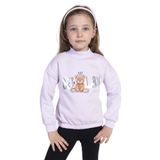 Toontoy Kız Çocuk Baskılı Sweatshirt Açık Lila 2 YAŞ