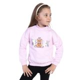 Toontoy Kız Çocuk Baskılı Sweatshirt Açık Pembe 4 YAŞ