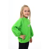 Toontoy Kız Çocuk Baskılı Sweatshirt Fıstık Yeşili 2 YAŞ