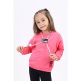 Toontoy Kız Çocuk Baskılı Sweatshirt Fuşya 3 YAŞ