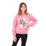 TOONTOY Kız Çocuk Baskılı Sweatshirt Gül Kurusu, 10-11 Yaş, 22554, Gül Kurusu, kız-çocuk