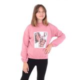 TOONTOY Kız Çocuk Baskılı Sweatshirt Gül Kurusu, 12-13 Yaş, 22554, Gül Kurusu, kız-çocuk