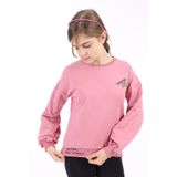 Toontoy Kız Çocuk Baskılı Sweatshirt Gül Kurusu 13-14 YAŞ