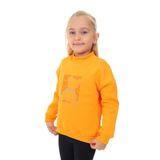 Toontoy Kız Çocuk Baskılı Sweatshirt Hardal 3 YAŞ