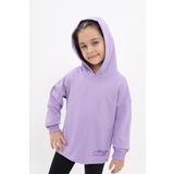 Toontoy Kız Çocuk Baskılı Sweatshirt Lila 4 YAŞ