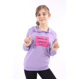 Toontoy Kız Çocuk Baskılı Sweatshirt Lila 6-7 YAŞ