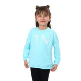 Toontoy Kız Çocuk Baskılı Sweatshirt Mint Yeşili 2 YAŞ