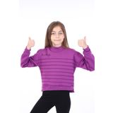 Toontoy Kız Çocuk Baskılı Sweatshirt Mor 12-13 YAŞ