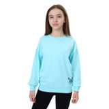TOONTOY Kız Çocuk Baskılı Sweatshirt Su Yeşili, 10 Yaş, 24051, Su Yeşili, kız-çocuk