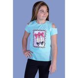 Toontoy Kız Çocuk Baskılı T-Shirt - 12 Yaş - Mint
