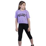 Toontoy Kız Çocuk Baskılı Takım Lila 4 YAŞ