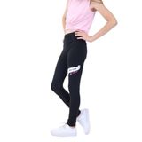 TOONTOY Kız Çocuk Baskılı Tayt, 10-11 Yaş, 22708, Siyah, kız-çocuk