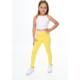 Toontoy Kız Çocuk Baskılı Tayt - 4 Yaş - Koyu Sarı